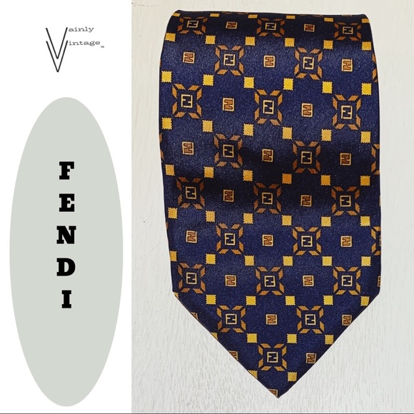 Fendi Other - Authentic Fendi Silk Logo Necktie